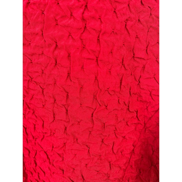 Chico's fully lined red crinkle texture blazer jacket size 1 or size 8 - Picture 7 of 8